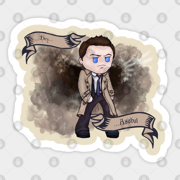 SPN Kawaii Cas Sticker by Sutilmente